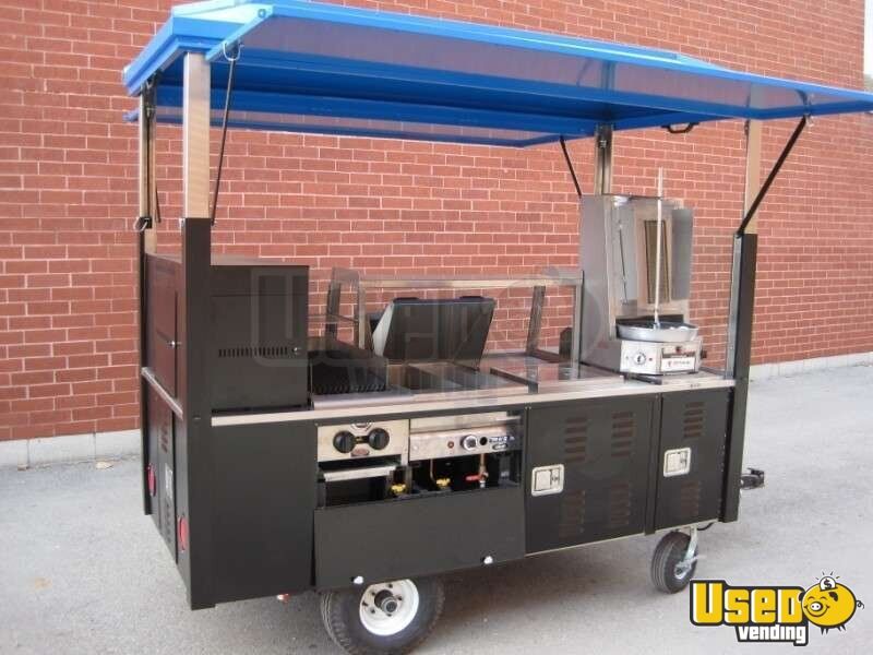 Towable Food Cart Small Food Trailer Food Vending Cart