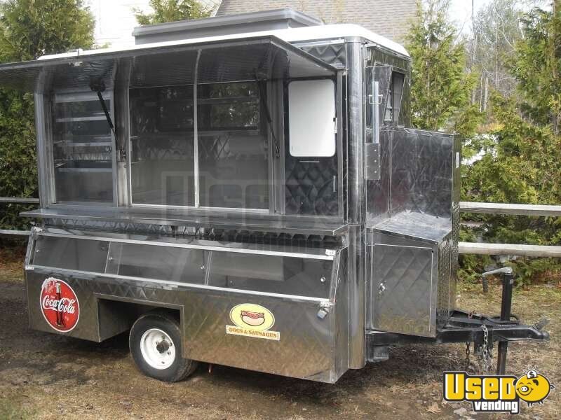 Stainless Commuter Food Cart Food Concession Trailer for Sale in New