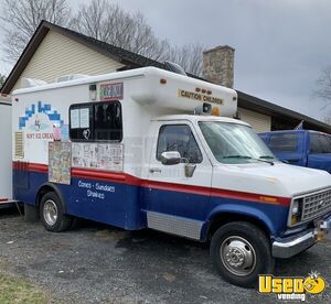 1981 E350 Ice Cream Truck Insulated Walls New York Gas Engine for Sale