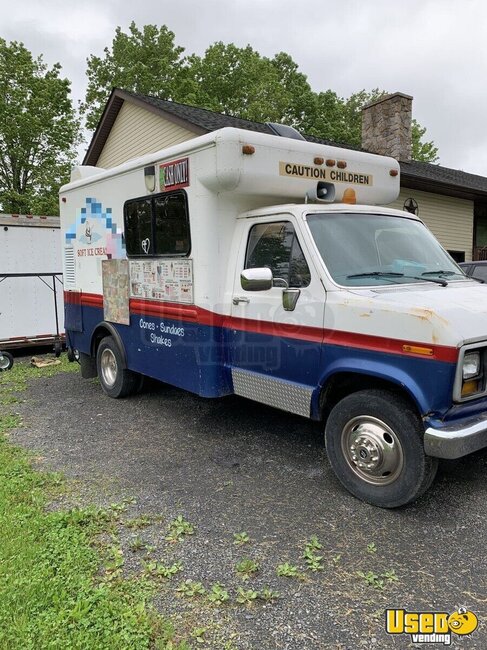 1981 E350 Ice Cream Truck New York Gas Engine for Sale