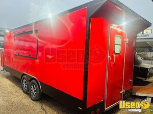 2024 Rolling22x8 Kitchen Food Trailer Diamond Plated Aluminum Flooring Texas for Sale