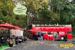 1980 Double Decker All-purpose Food Truck Stainless Steel Wall Covers Michigan Diesel Engine for Sale