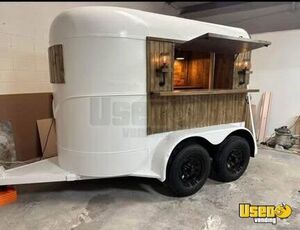 1986 Double Stall Horse Trailer Beverage - Coffee Trailer Concession Window Texas for Sale