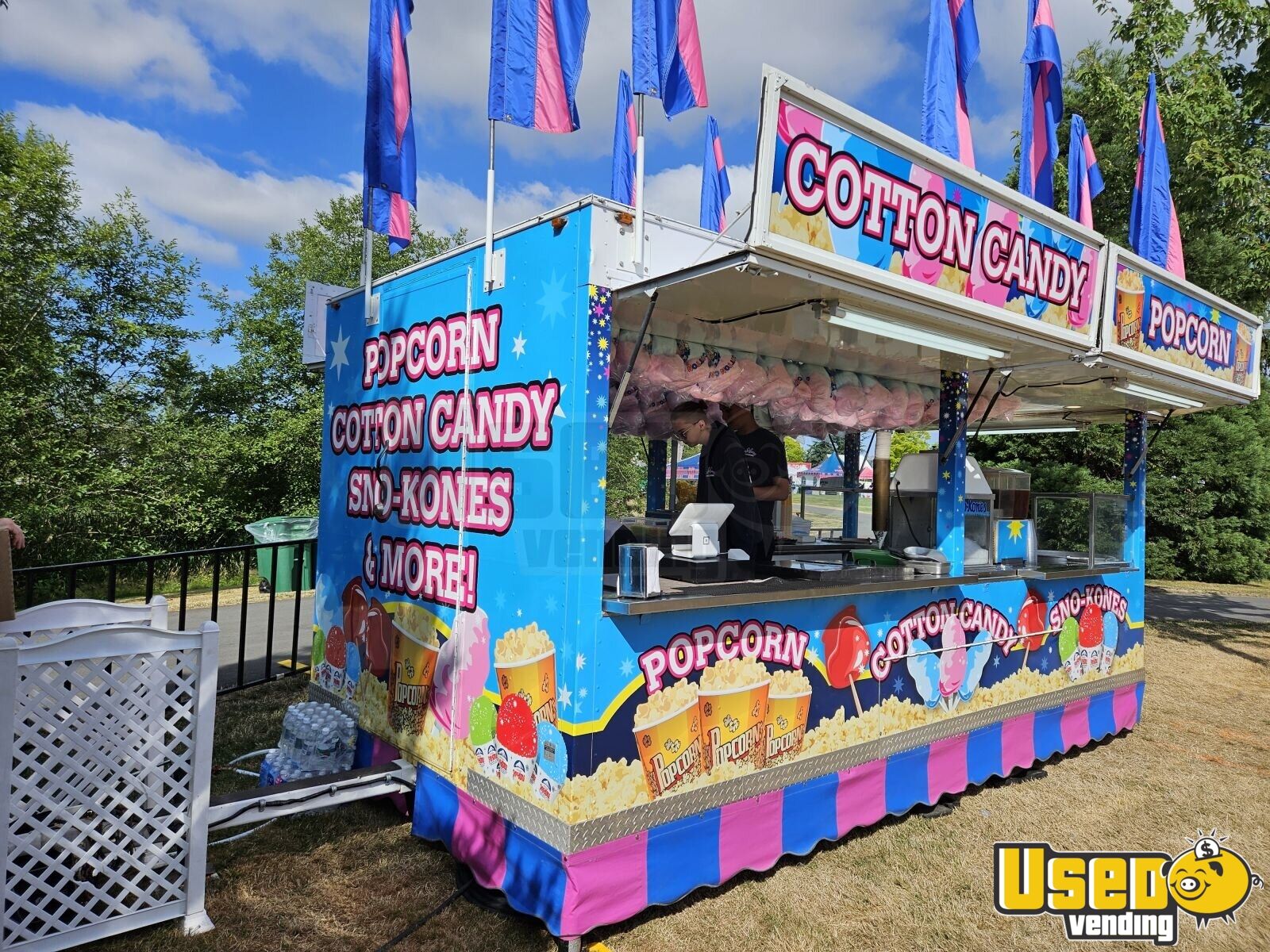 Custom-Built 8' x 16' Carnival-Style Food Concession Trailer for Sale ...