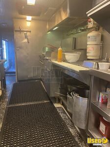 1990 Micro Mini Motorhome Barbecue Food Truck Stainless Steel Wall Covers Florida Diesel Engine for Sale