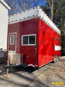 1996 Concession Trailer Kitchen Food Trailer Diamond Plated Aluminum Flooring New Hampshire for Sale