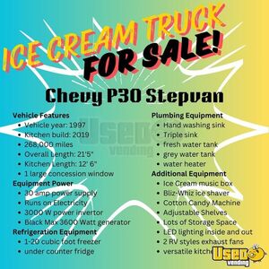 1997 P30 Ice Cream Truck Sound System Utah Gas Engine for Sale