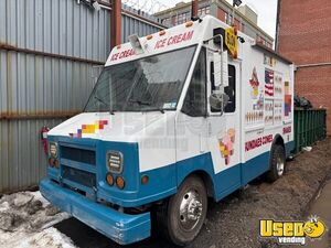 1997 Stepvan Ice Cream Truck Stainless Steel Wall Covers New York Diesel Engine for Sale