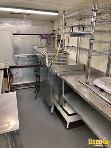 1998 Pizza Trailer Pizza Food Truck Stainless Steel Wall Covers Massachusetts Diesel Engine for Sale