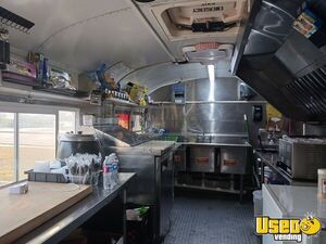 1999 Bluebird Mini Bus Taco Food Truck Diamond Plated Aluminum Flooring Texas Diesel Engine for Sale