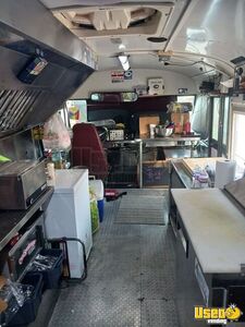 1999 Bluebird Mini Bus Taco Food Truck Stainless Steel Wall Covers Texas Diesel Engine for Sale