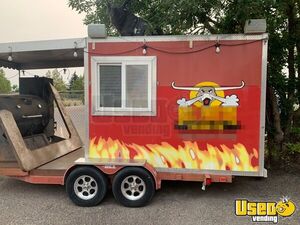 2002 Barbecue Food Trailer Barbecue Food Trailer Concession Window Montana for Sale