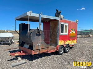 2002 Barbecue Food Trailer Barbecue Food Trailer Stainless Steel Wall Covers Montana for Sale