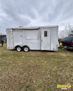 2002 Cargo Barbecue Food Trailer Cabinets Kentucky for Sale