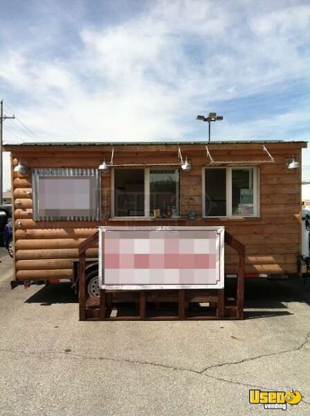 Log Cabin Concession - 16' Concession Trailer - Log Cabin ...