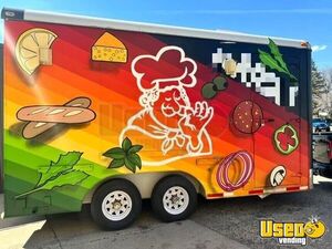 2002 Pizza Concession Trailer Pizza Trailer Air Conditioning Illinois for Sale