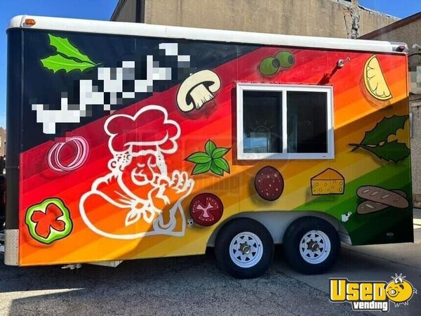 2002 Pizza Concession Trailer Pizza Trailer Illinois for Sale