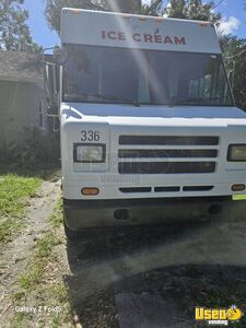 2002 Step Van 14 Feet Ice Cream Truck Diamond Plated Aluminum Flooring Florida Diesel Engine for Sale