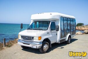 2003 E-350 Shuttle Bus Interior Lighting California Gas Engine for Sale