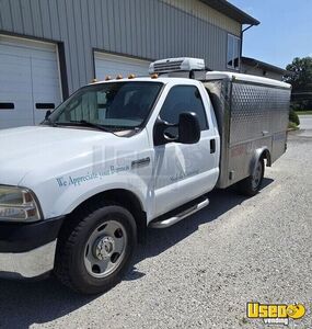 2007 F350 Lunch Serving Food Truck Propane Tank Indiana Gas Engine for Sale