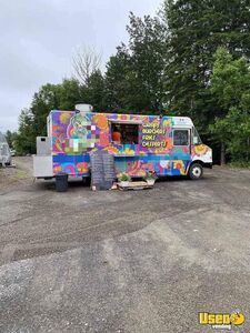 2007 Step Van All-purpose Food Truck Diamond Plated Aluminum Flooring Alberta Gas Engine for Sale