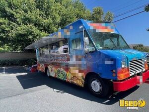 2007 W42 Taco Food Truck Diamond Plated Aluminum Flooring California Gas Engine for Sale