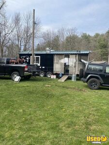 2008 Bbq Trailer Barbecue Food Trailer Fryer Massachusetts for Sale