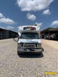 2010 E450 Passenger Bus All-purpose Food Truck Stainless Steel Wall Covers Texas Gas Engine for Sale