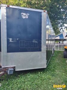 2010 Enclosed Cargo Trailer Kitchen Food Trailer Stainless Steel Wall Covers New York for Sale