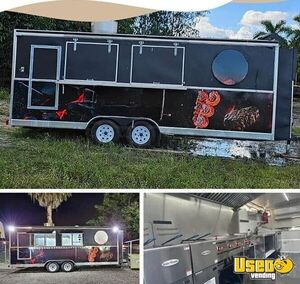 2011 Food Concession Trailer Kitchen Food Trailer Upright Freezer Florida for Sale