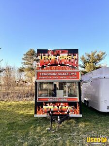 2011 Kitchen Trailer Concession Trailer Diamond Plated Aluminum Flooring Indiana for Sale