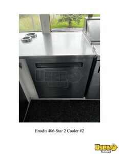 2012 Custom White Food Trailer Kitchen Food Trailer Flatgrill Michigan for Sale