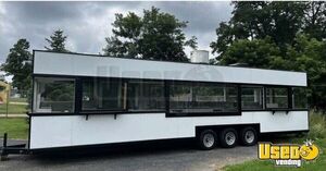 2012 Custom White Food Trailer Kitchen Food Trailer Michigan for Sale