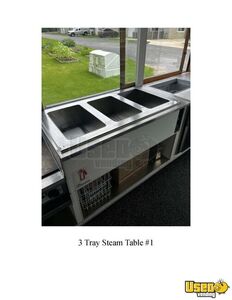 2012 Custom White Food Trailer Kitchen Food Trailer Prep Station Cooler Michigan for Sale