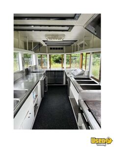 2012 Custom White Food Trailer Kitchen Food Trailer Stainless Steel Wall Covers Michigan for Sale