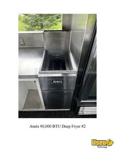 2012 Custom White Food Trailer Kitchen Food Trailer Upright Freezer Michigan for Sale