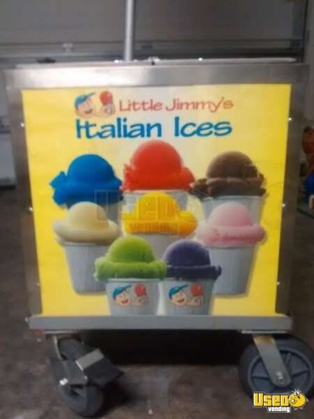 Italian Ice Push Cart For Sale In Florida Can Keep Ice For 15 Days