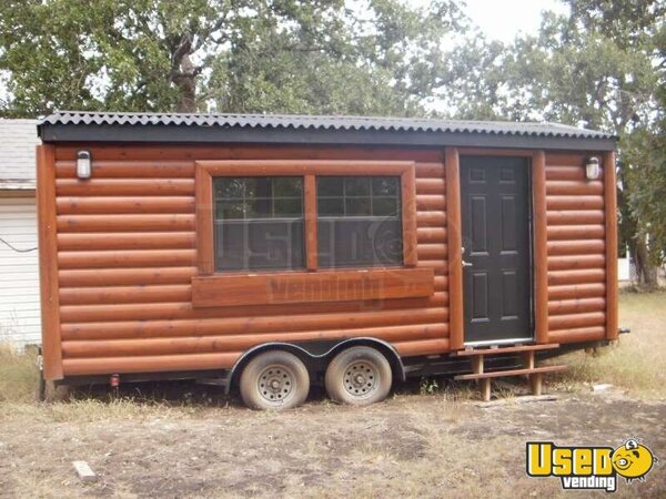 20 X 8 Log Cabin Concession Trailer Merchandise Concession Trailer