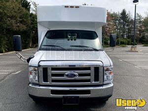 2013 E450 Shuttle Bus Interior Lighting New York Gas Engine for Sale