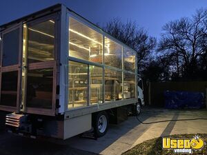 2013 Nqr Pizza Food Truck Stainless Steel Wall Covers Texas Diesel Engine for Sale