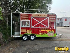 2013 Potato & Corn Roaster Trailer Corn Roasting Trailer Propane Tank Minnesota for Sale