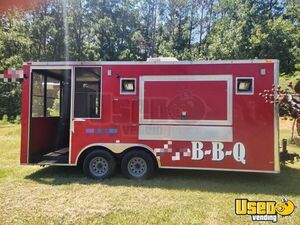 2014 Barbecue Concession Trailer Barbecue Food Trailer Air Conditioning Texas for Sale