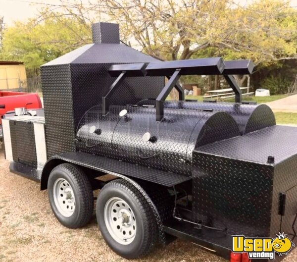 2014 Custom-Built 17' Open BBQ Smoker Tailgating Trailer | Used Mobile ...