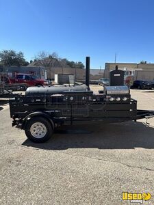 2014 Homemade Open Bbq Smoker Trailer Flat Grill Texas for Sale