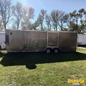 2014 Kitchen Trailer Kitchen Food Trailer Exterior Customer Counter North Dakota for Sale