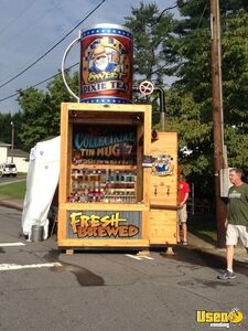 2014 Tea Cart Beverage - Coffee Trailer Diamond Plated Aluminum Flooring North Carolina for Sale