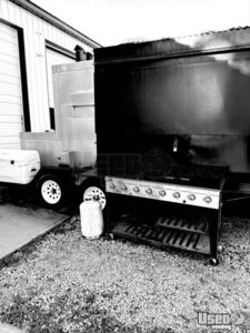 2015 Homemade Barbecue Food Trailer Diamond Plated Aluminum Flooring Kentucky for Sale