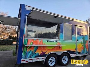 2016 Kitchen Trailer Kitchen Food Trailer Stainless Steel Wall Covers Oregon for Sale