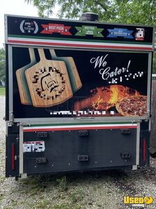 2017 Wood Fired Pizza Trailer Diamond Plated Aluminum Flooring Illinois for Sale