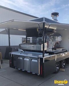 2017 Wood Fired Pizza Trailer Refrigerator Illinois for Sale